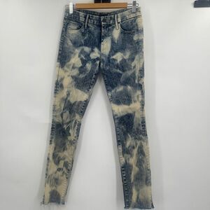 Stylish Blue and Cream Women's Jeans